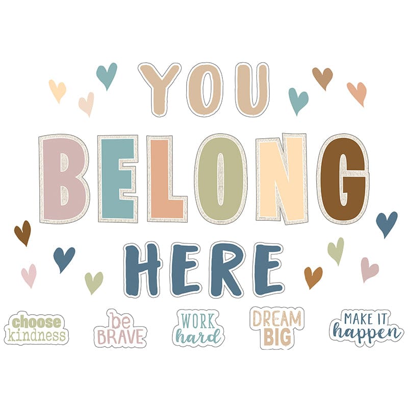 Everyone Is Welcome You Belong Here Bb St (Pack of 3) - Classroom Theme - Teacher Created Resources