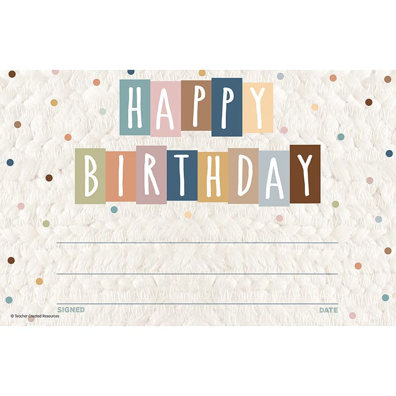 Everyone Welcome Birthday Awards (Pack of 10) - Awards - Teacher Created Resources