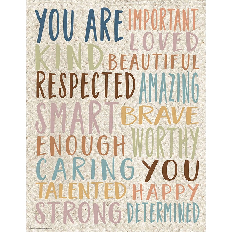 Everyone You Are Important Chart Is Welcome (Pack of 12) - Classroom Theme - Teacher Created Resources