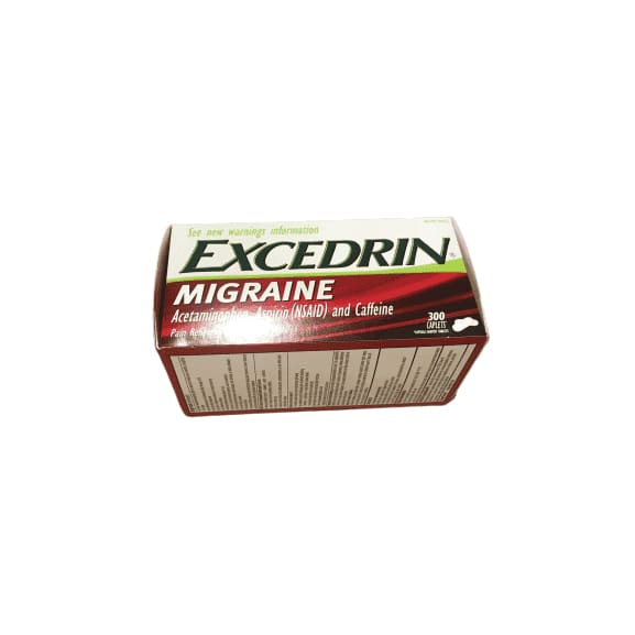 Excedrin Migraine, 300 Coated Caplets - ShelHealth.Com