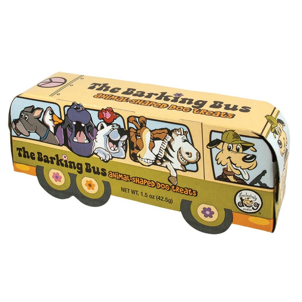 Exclusively Pet Barking Bus Animal Cookies Dog Treats 1.5 oz - Pet Supplies - Exclusively pet