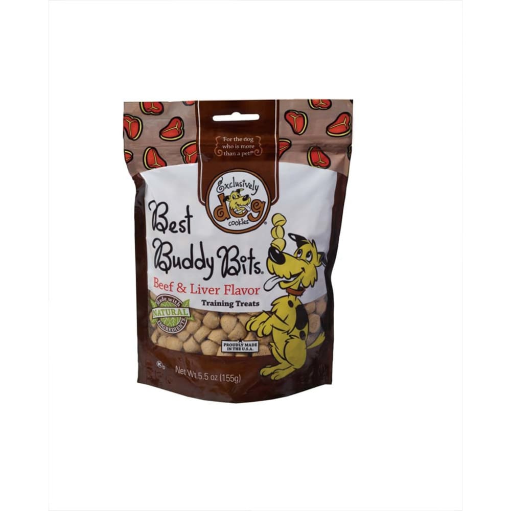 Exclusively Pet Best Buddy Bits Beef and Liver Flavor Dog Treats 5.5 oz - Pet Supplies - Exclusively pet