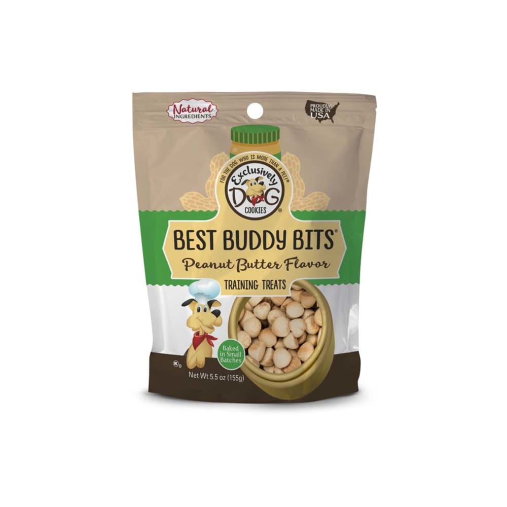 Exclusively Pet Best Buddy Bits Peanut Butter Flavor Dog Treats 5.5 oz - Pet Supplies - Exclusively pet