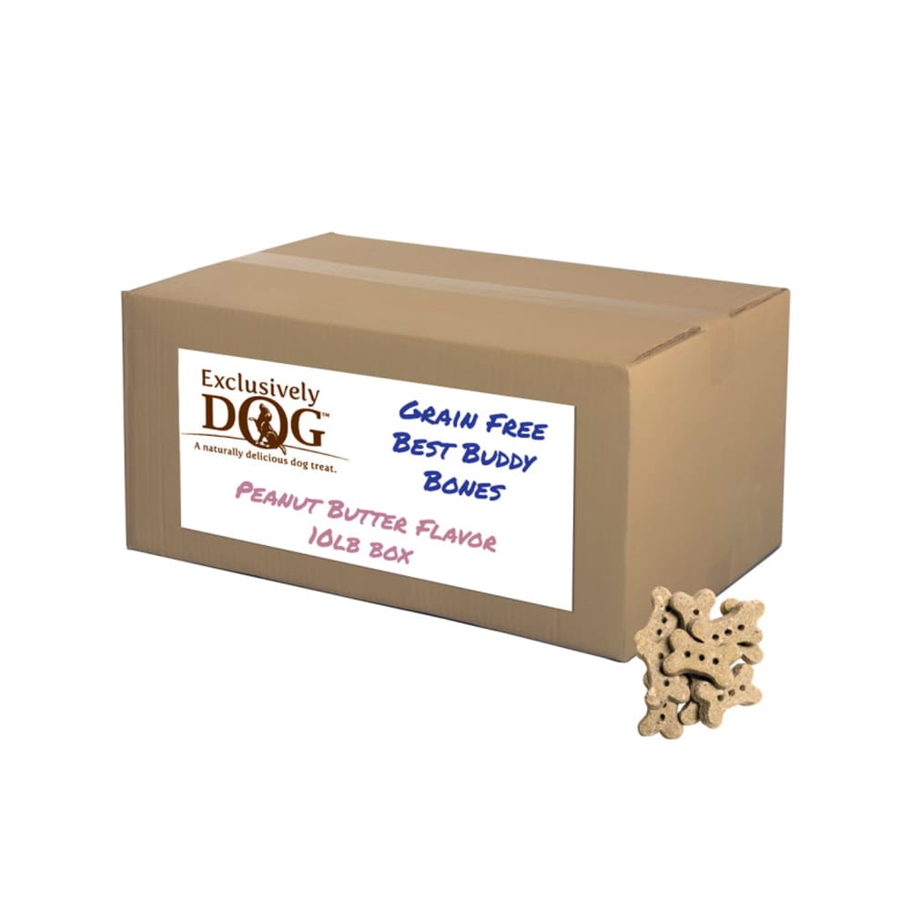 Exclusively Pet Best Buddy Bones Grain-Free Peanut Butter Flavor Treats 10 Lb - Pet Supplies - Exclusively pet