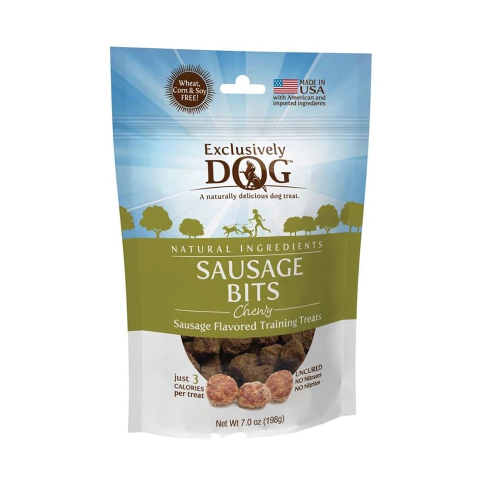 Exclusively Pet Meat Treats Sausage Bits Dog Treat 7 oz - Pet Supplies - Exclusively pet
