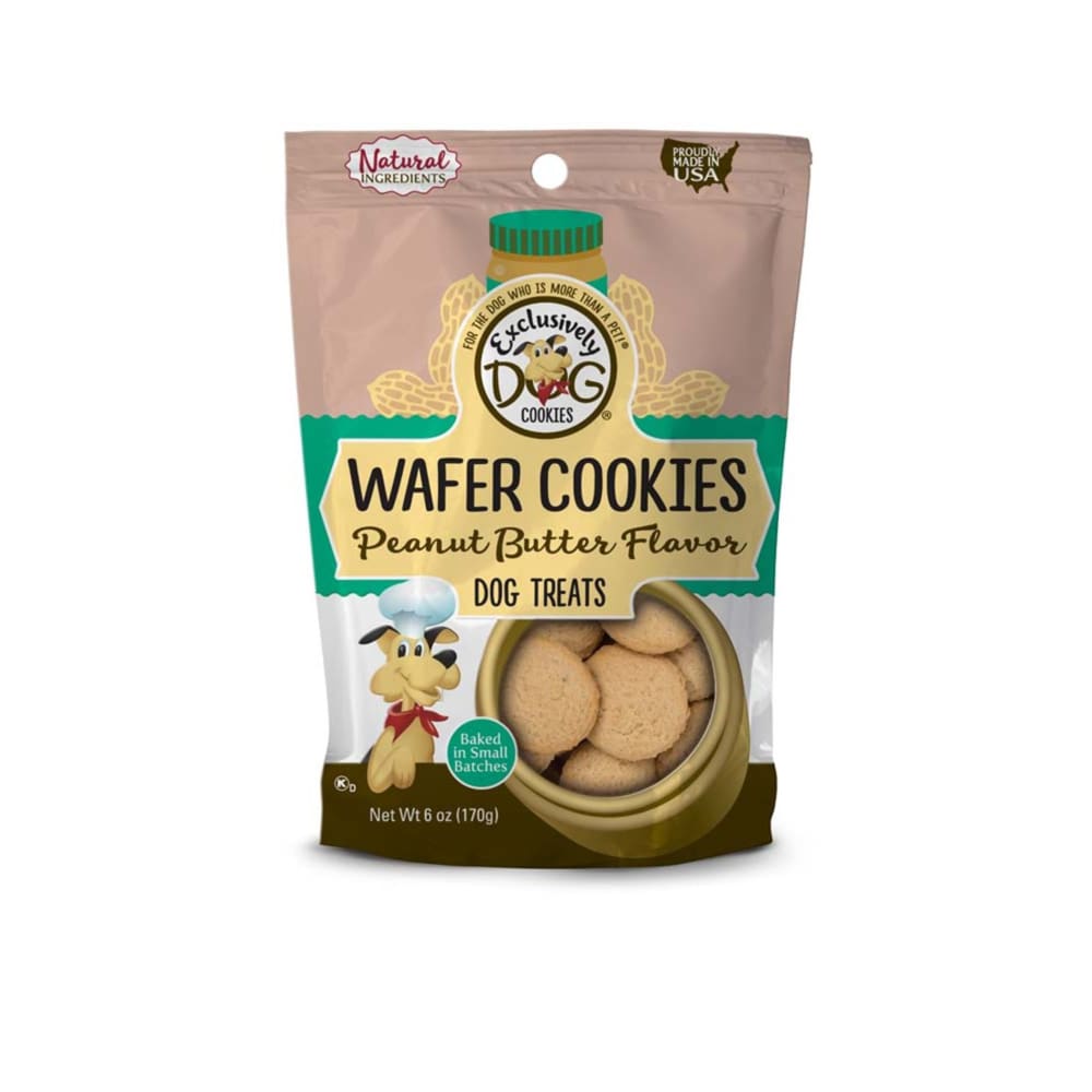 Exclusively Pet Vanilla Flavor Wafer Cookies Dog Treats 8 oz - Pet Supplies - Exclusively pet