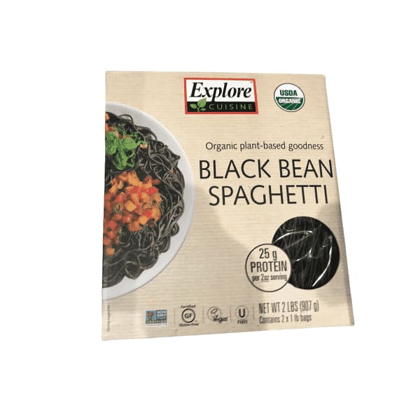 Explore Cuisine Organic Black Bean Spaghetti (2 Lbs) - ShelHealth.Com