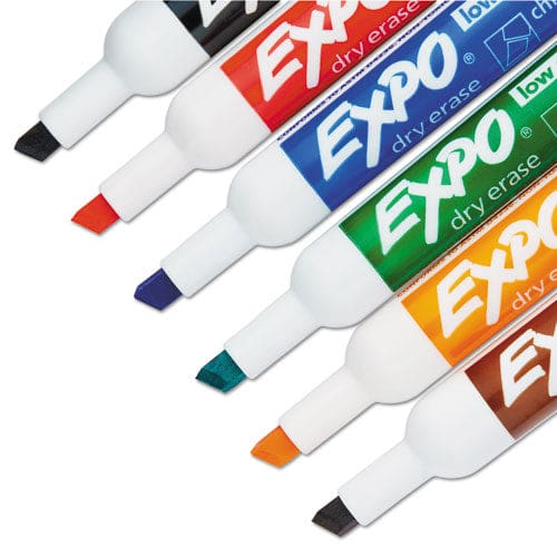 EXPO Low-odor Dry Erase Marker And Organizer Kit Broad Chisel Tip Assorted Colors 6/set - School Supplies - EXPO®