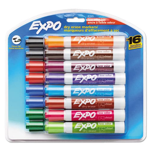 EXPO Low-odor Dry-erase Marker Broad Chisel Tip Assorted Pastel Colors 4/set - School Supplies - EXPO®