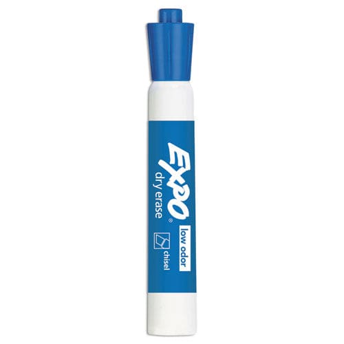 EXPO Low-odor Dry-erase Marker Broad Chisel Tip Blue Dozen - School Supplies - EXPO®