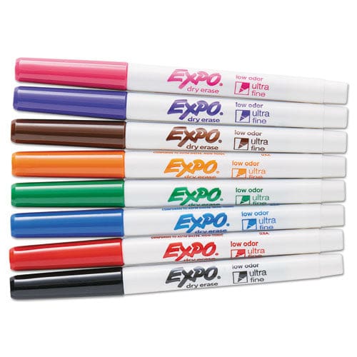 EXPO Low-odor Dry-erase Marker Extra-fine Needle Tip Assorted Colors 8/set - School Supplies - EXPO®