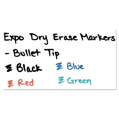 EXPO Low-odor Dry-erase Marker Medium Bullet Tip Assorted Colors 4/set - School Supplies - EXPO®