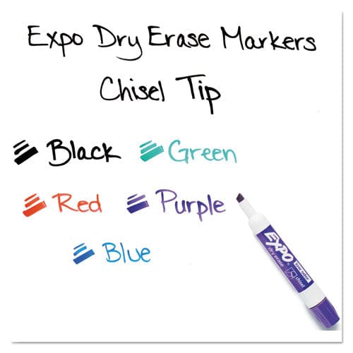 EXPO Low-odor Dry-erase Marker Value Pack Broad Chisel Tip Assorted Colors 36/box - School Supplies - EXPO®