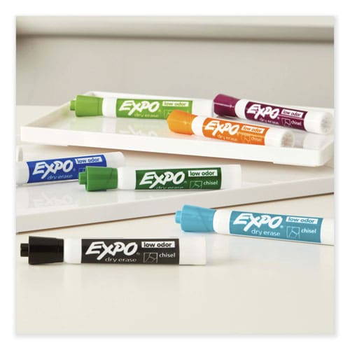 EXPO Low Odor Dry Erase Vibrant Color Markers Broad Chisel Tip Assorted Colors 16/set - School Supplies - EXPO®