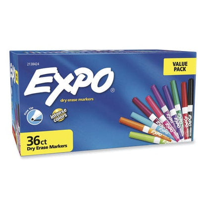 EXPO Low Odor Dry Erase Vibrant Color Markers Fine Bullet Tip Assorted Colors 36/pack - School Supplies - EXPO®