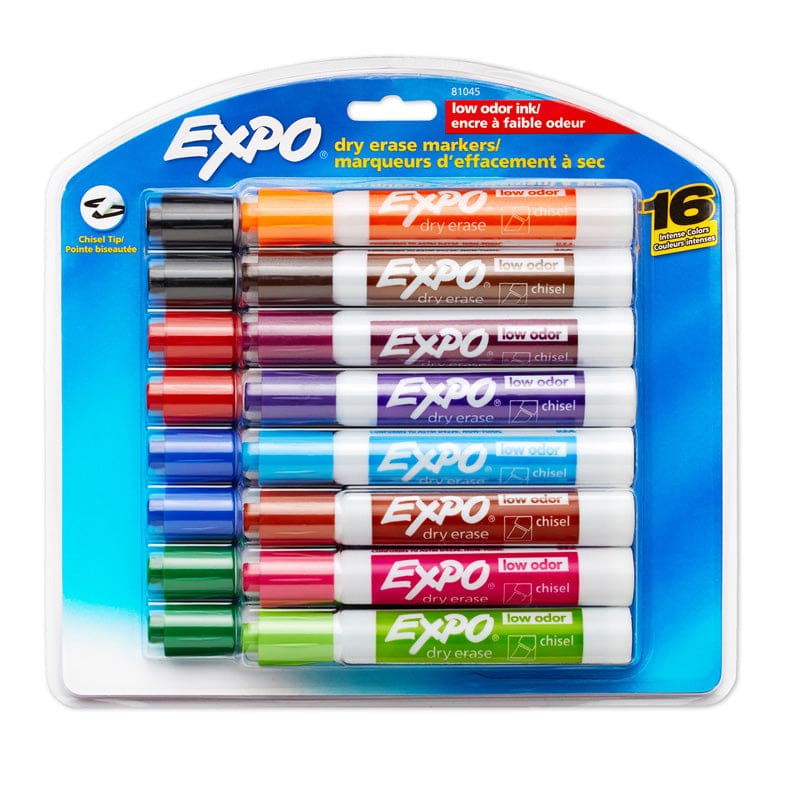 Expo Lowodor Dry Erase 16 Color Set Markers - Markers - Sanford/sharpie