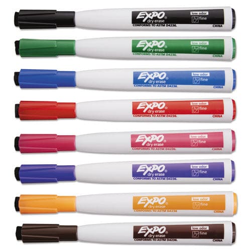 EXPO Magnetic Dry Erase Marker Fine Bullet Tip Assorted Colors 8/pack - School Supplies - EXPO®