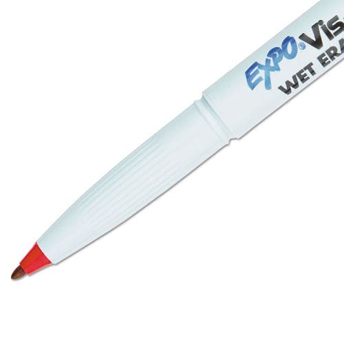 EXPO Vis-a-vis Wet Erase Marker Fine Bullet Tip Red Dozen - School Supplies - EXPO®