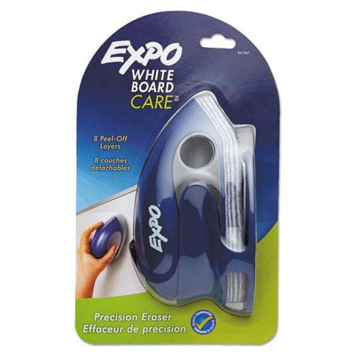 EXPO White Board Care Dry Erase Precision Eraser With Replaceable Pad Eight Peel-off Layers 7.6 X 3.4 X 3.6 - School Supplies - EXPO®