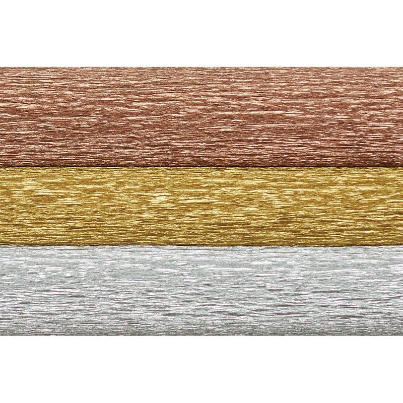 Extra Fine Crepe Papr Metallic Asst - Tissue Paper - Dixon Ticonderoga Co - Pacon