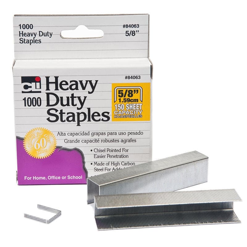 Extra Heavy Duty Staples 5/8 (Pack of 12) - Staplers & Accessories - Charles Leonard