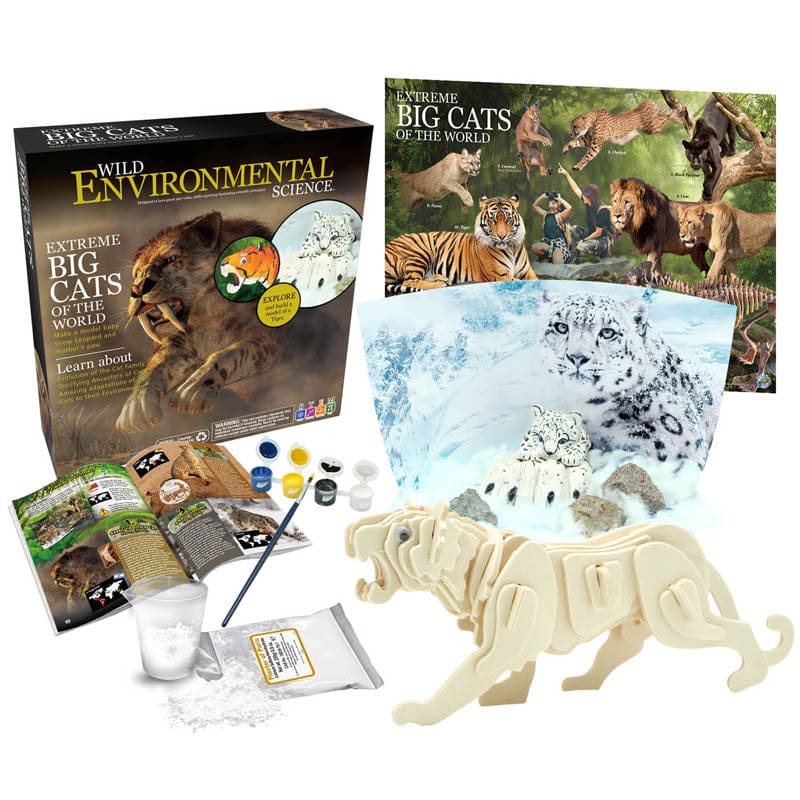 Extreme Science Kit Big Cats Of The World Wild Science (Pack of 2) - Animal Studies - Learning Advantage