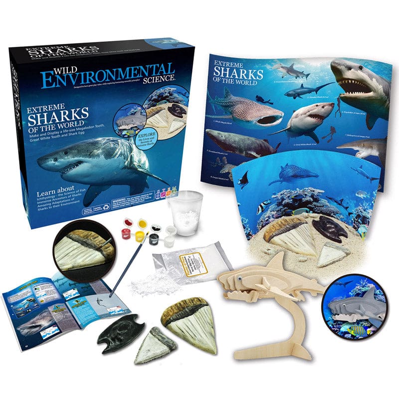Extreme Science Kit Sharks Of The World Wild Science (Pack of 2) - Oceanography - Learning Advantage