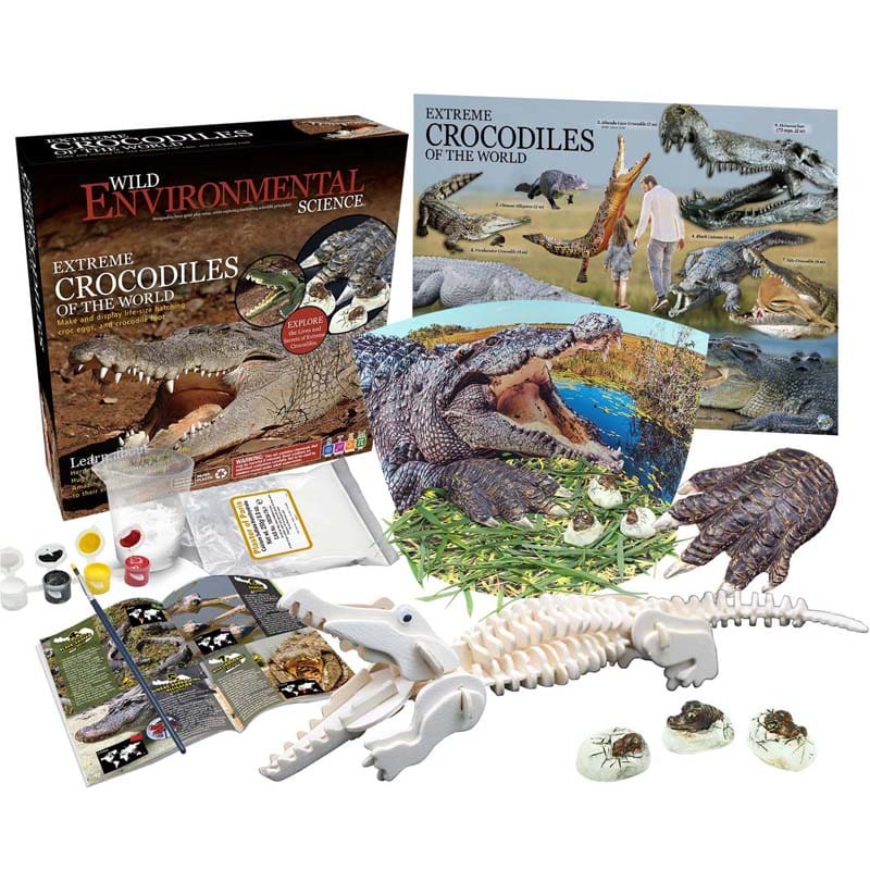 Extrme Science Kit Crocodles Of The World Wild Science (Pack of 2) - Animal Studies - Learning Advantage