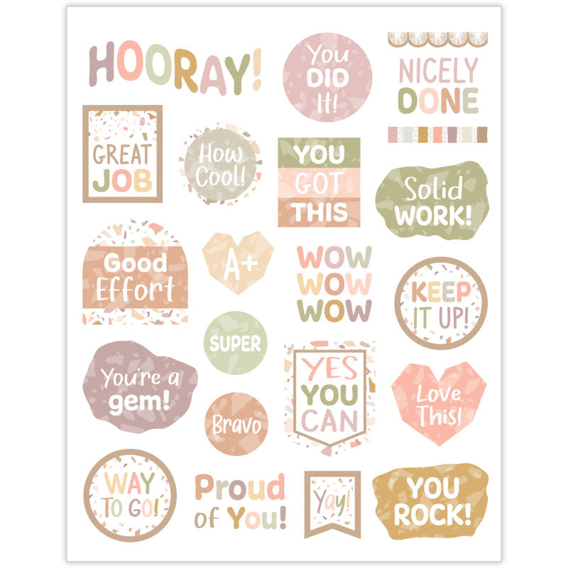 Terrazzo Tones Stickers (Pack of 12)