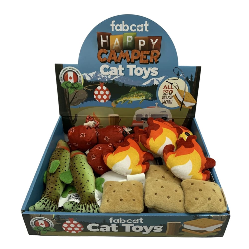 Fabcat Happy Camper 25 Piece Display - Pet Supplies - Fabcat