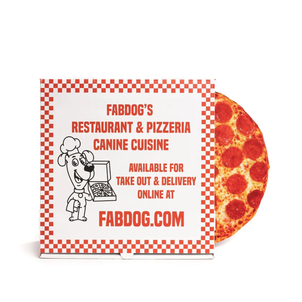 Fabdog Dog Super Squeaker Pizza 10 - Pet Supplies - Fabdog
