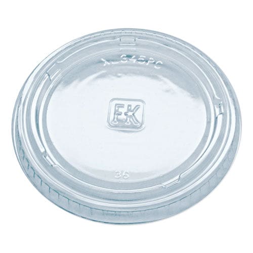 Fabri-Kal Portion Cup Lids Fits 1.5 Oz To 2.5 Oz Cups Clear 125/sleeve 20 Sleeves/carton - Food Service - Fabri-Kal®
