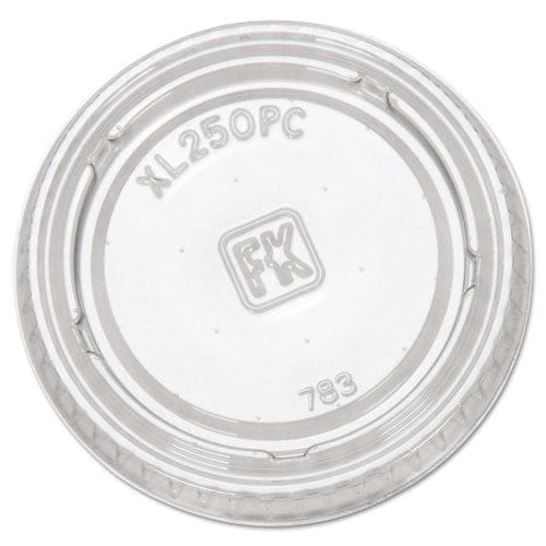 Fabri-Kal Portion Cup Lids Fits 1.5 Oz To 2.5 Oz Cups Clear 125/sleeve 20 Sleeves/carton - Food Service - Fabri-Kal®
