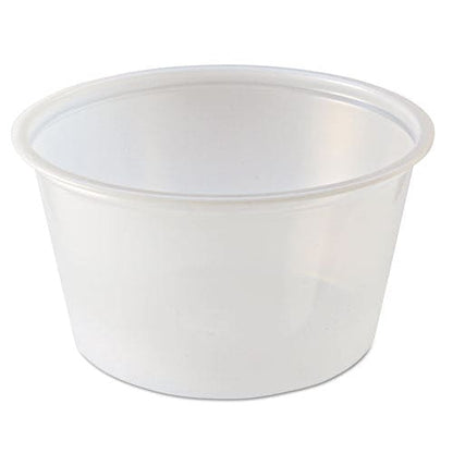 Fabri-Kal Portion Cups 4 Oz Clear 125/sleeve 20 Sleeves/carton - Food Service - Fabri-Kal®