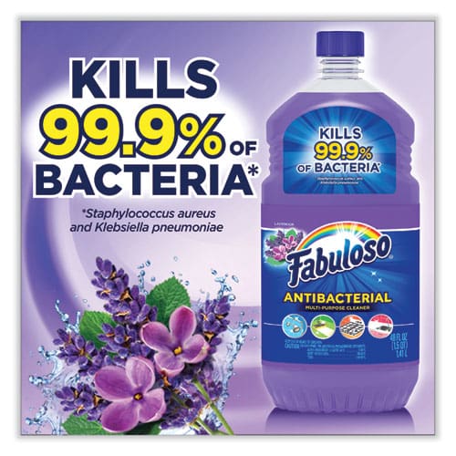Fabuloso Antibacterial Multi-purpose Cleaner Lavender Scent 48 Oz Bottle 6/carton - Janitorial & Sanitation - Fabuloso®