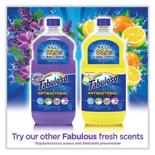 Fabuloso Antibacterial Multi-purpose Cleaner Sparkling Citrus Scent 48 Oz Bottle 6/carton - Janitorial & Sanitation - Fabuloso®