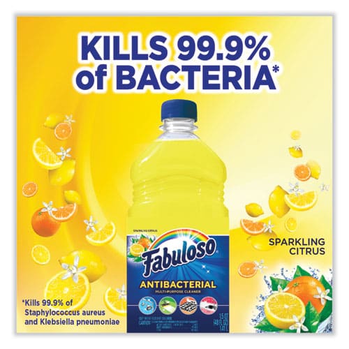 Fabuloso Antibacterial Multi-purpose Cleaner Sparkling Citrus Scent 48 Oz Bottle 6/carton - Janitorial & Sanitation - Fabuloso®