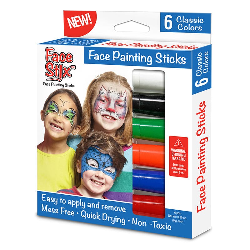 Face Stix Face Painting Sticks (Pack of 6) - Paint - The Pencil Grip
