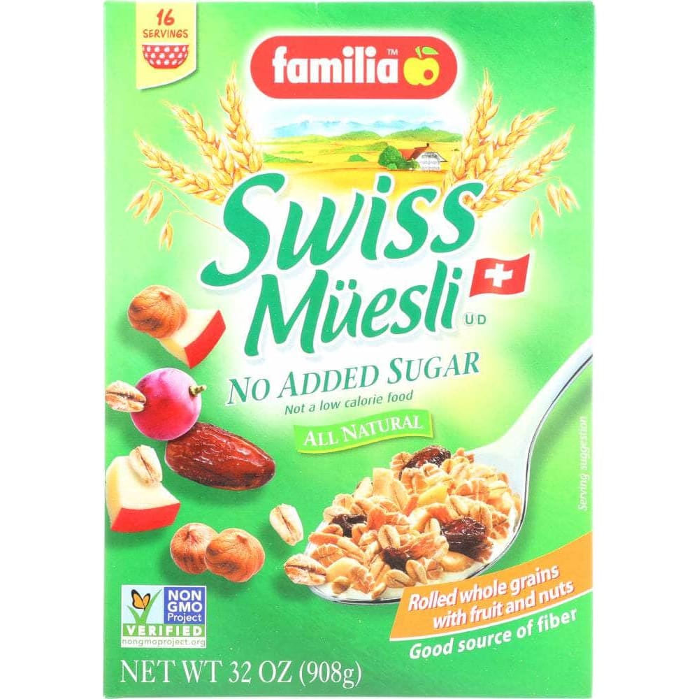 Familia Familia Swiss Muesli Cereal No Sugar Added, 32 oz