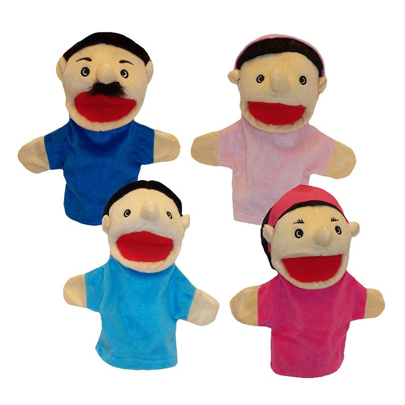 Family Bigmouth Puppets Hispanic Family Of 4 - Puppets & Puppet Theaters - Get Ready Kids