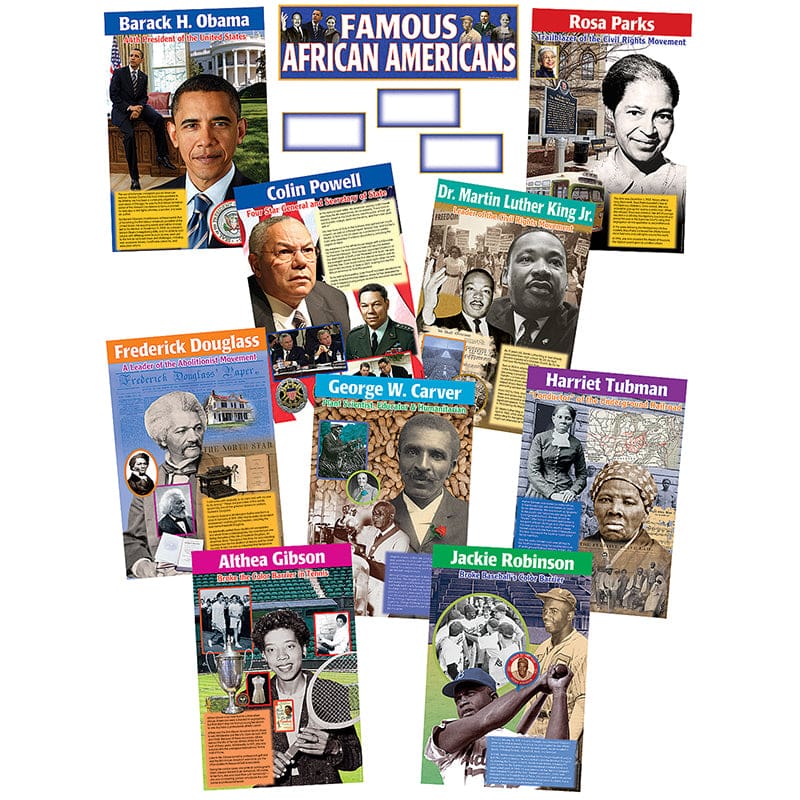 Famous African Americans Bb Set (Pack of 3) - Social Studies - Teacher Created Resources