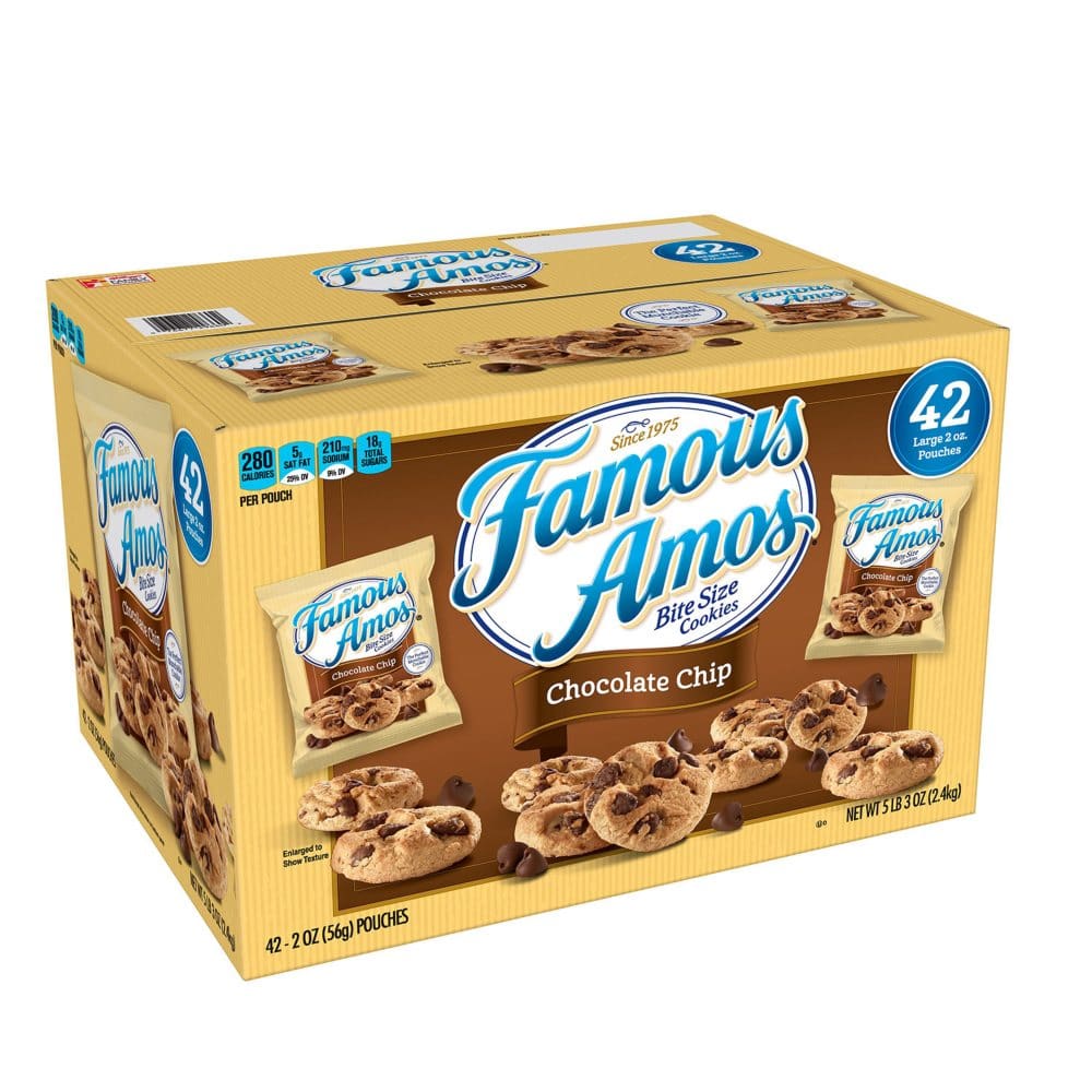 Famous Amos Chocolate Chip Cookies (2 oz. 42 ct.) - Bulk Pantry - Famous Amos