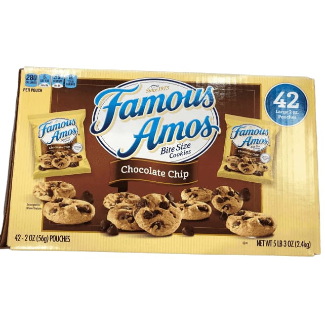 Famous Amos Chocolate Chip Cookies. (42 ct.) - ShelHealth.Com