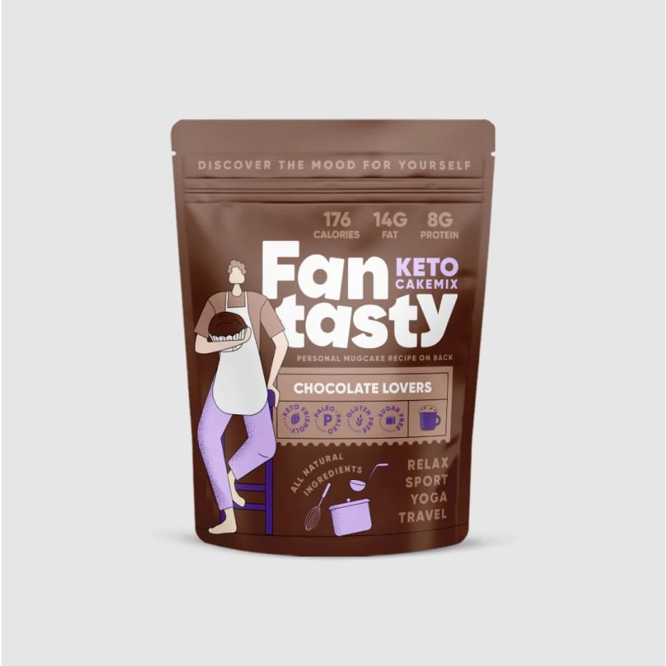 FAN TASTY FOOD: Chocolate Lovers Keto Cake Mix 9.52 oz - Grocery > Cooking & Baking > Baking Ingredients - FAN TASTY FOODS