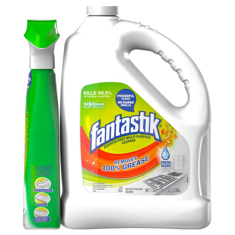 Fantastik with Spray Bottle (1 gal. jug 32 oz. spray bottle) - Cleaning Supplies - Fantastik