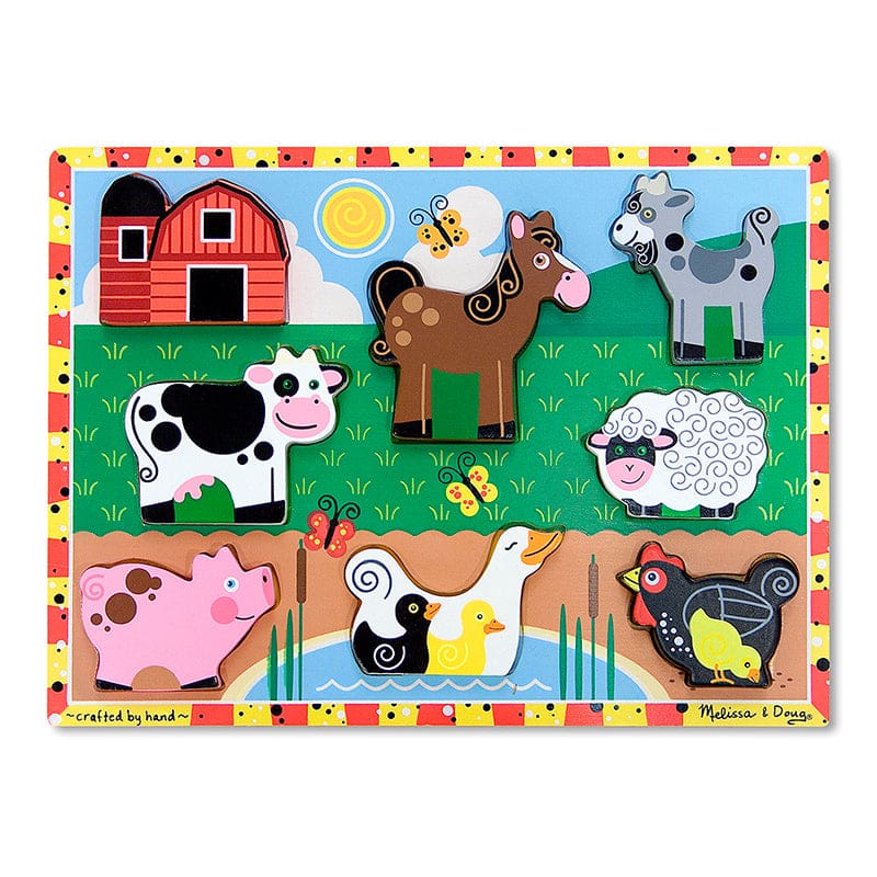 Farm Chunky Puzzle (Pack of 3) - Wooden Puzzles - Melissa & Doug