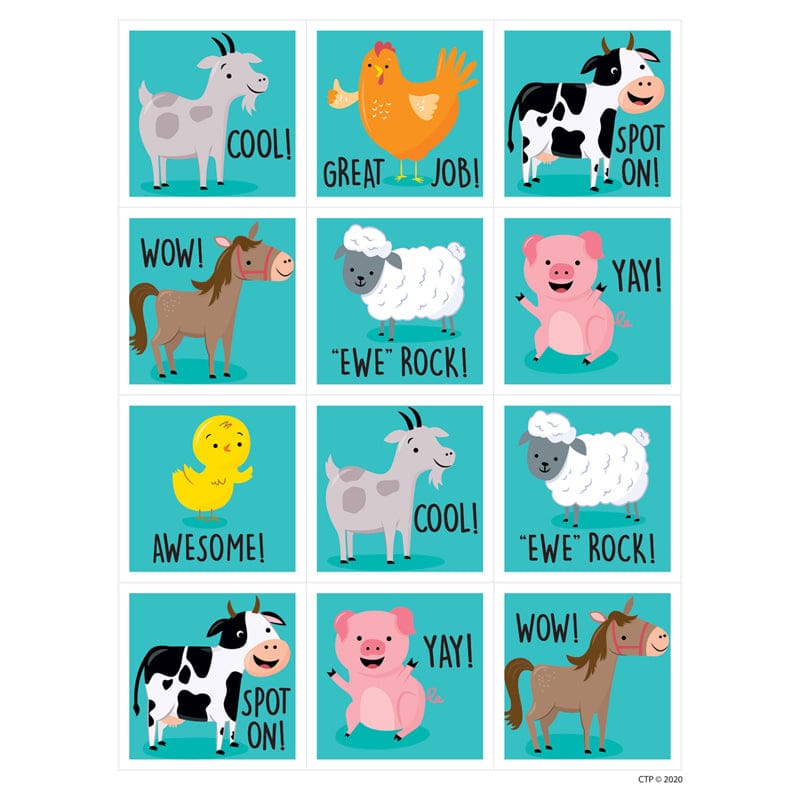 Farm Friends Reward Stickers (Pack of 10) - Stickers - Creative Teaching Press