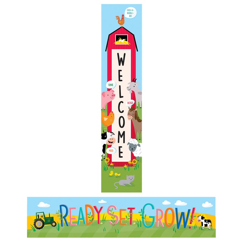 Farm Friends Welcome Banner (Pack of 6) - Banners - Creative Teaching Press
