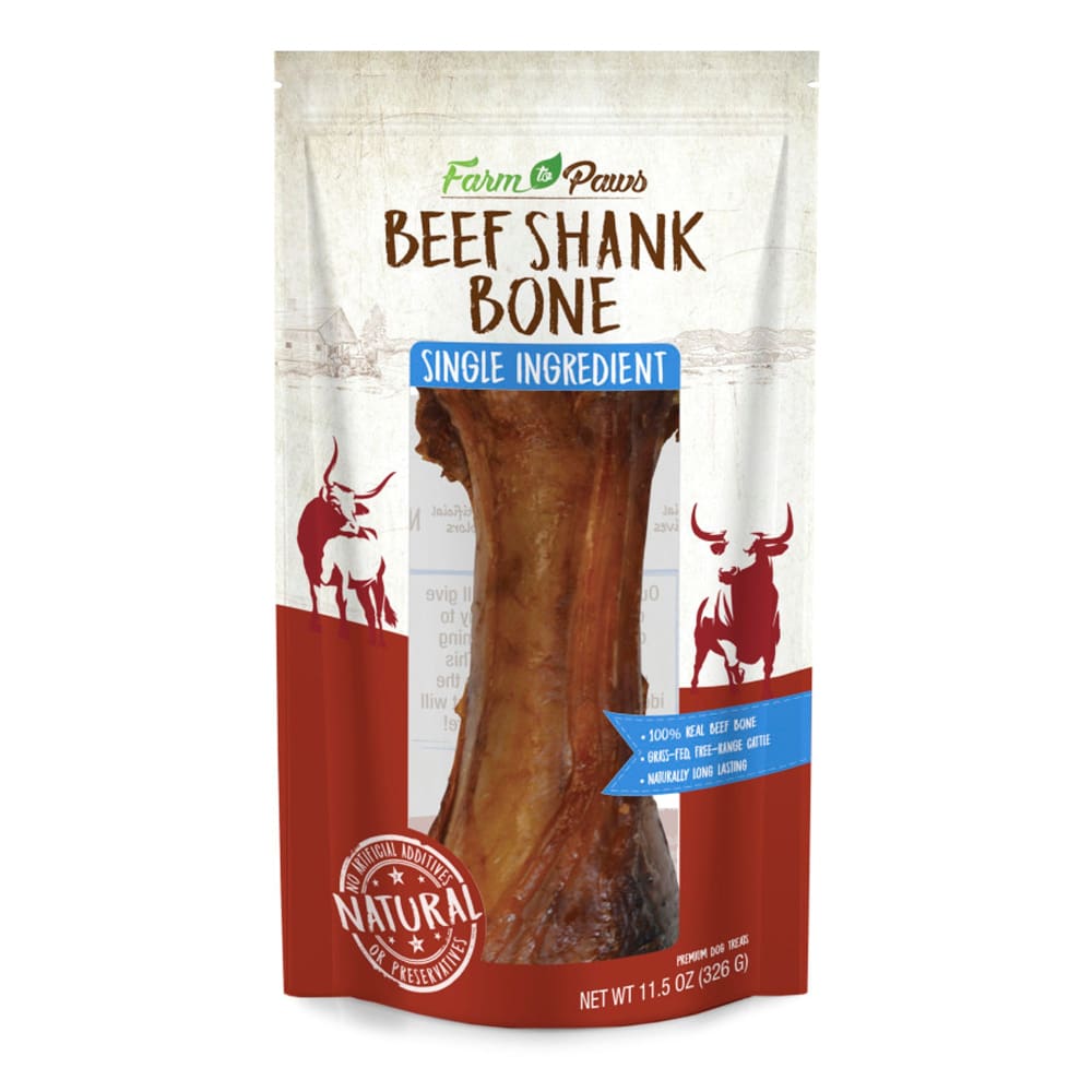 Farm To Paws 1Pk Beef Shank Bone 11.5oz - Pet Supplies - Farm To Paws
