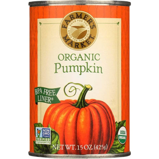 Farmers Market Farmers Market Foods Organic Canned Pumpkin, 15 oz